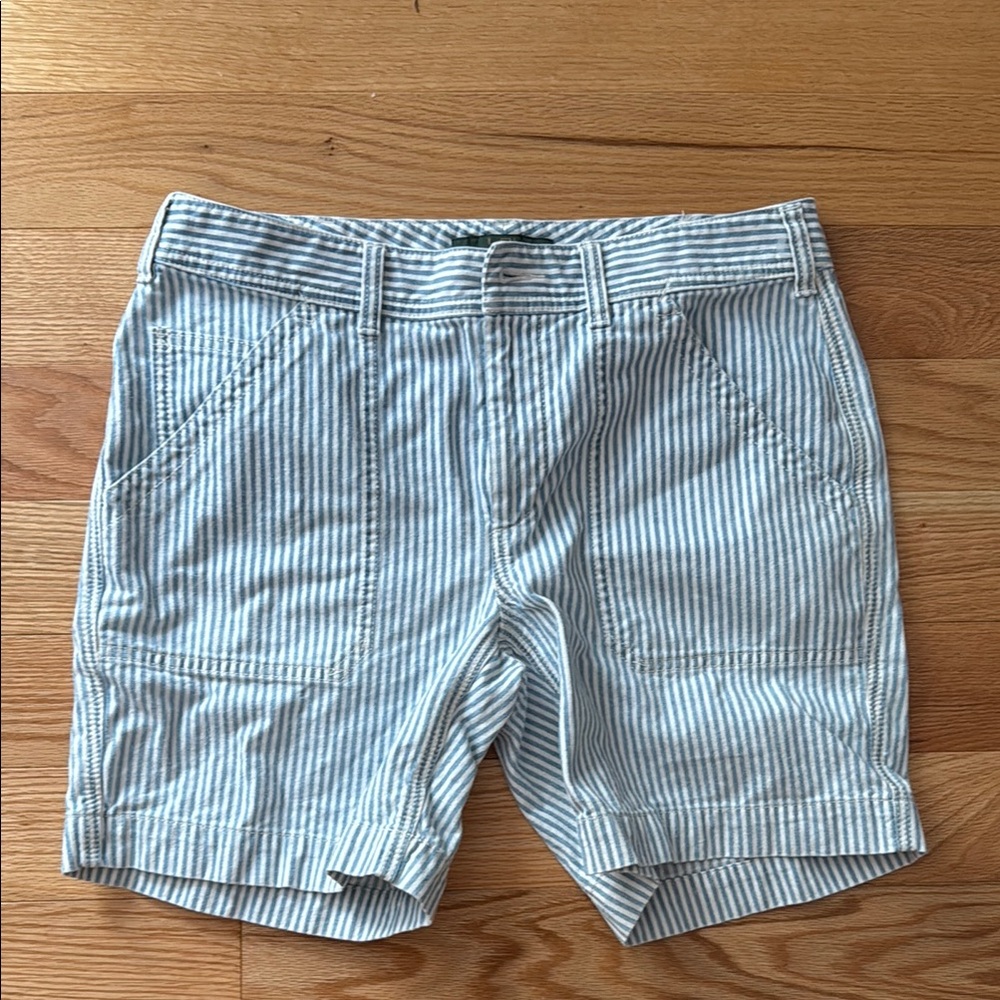 Ralph Lauren Striped Blue and White Shorts